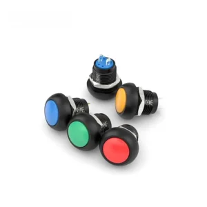Mini 12mm push button switch red green blue Handle Control