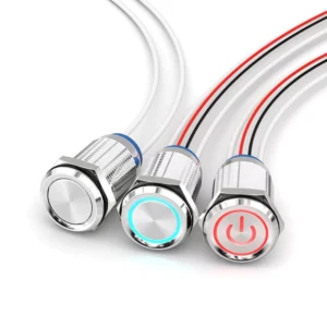 16mm pushbutton switches normally open momentary latching no control push button with wires