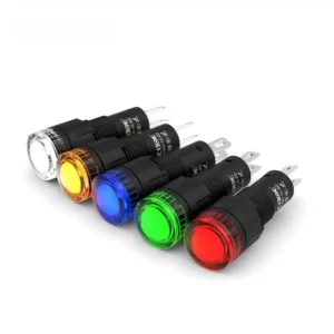 8mm indicator light plastic economical model red lamp 3v 6v 12v pin terminal for Panel Mount pilot lamp