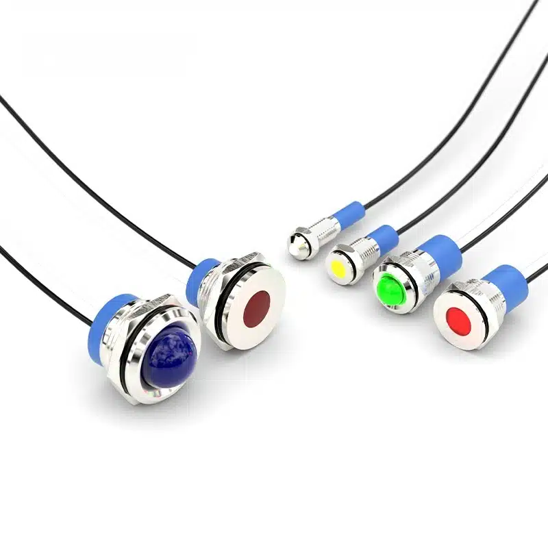 6MM 8MM 10MM 12MM 14MM Metal indicator light signal lamp ip67 with wires