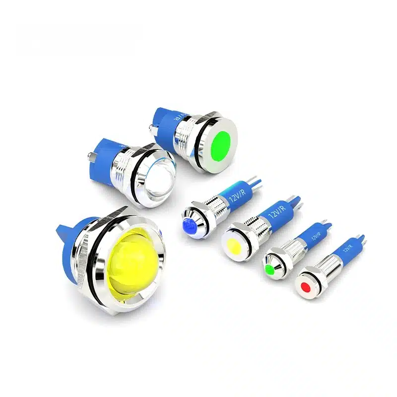 signal light 6mm 8mm 10mm 12mm 14mm 16mm 19mm 22mm 25mm metal waterproof ip67 indicator lamp CE UL Certification