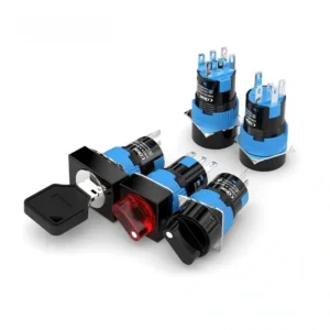plastic 5A 16mm rotary switches selector 3 position Power distribution box control with led
