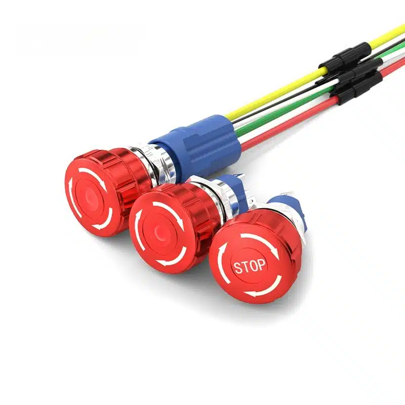 Emergency stop switch 10amp 19mm 22mm spdt aluminum alloy Elevator charging pile Shut Off Switch